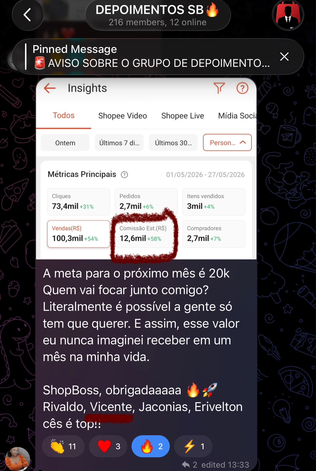 Depoimento mentorado